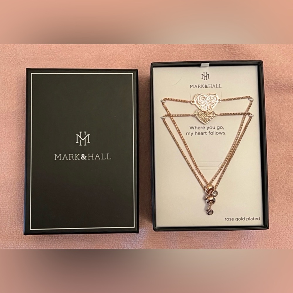 Mark & Hall Filigree Hearts Bracelet Set